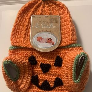 Newborn pumpkin photo set